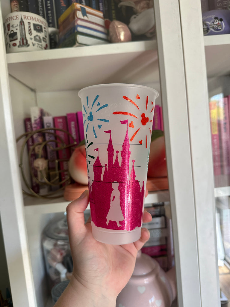 Ready to Ship Princess Anna Inspired Castle Cold Cup