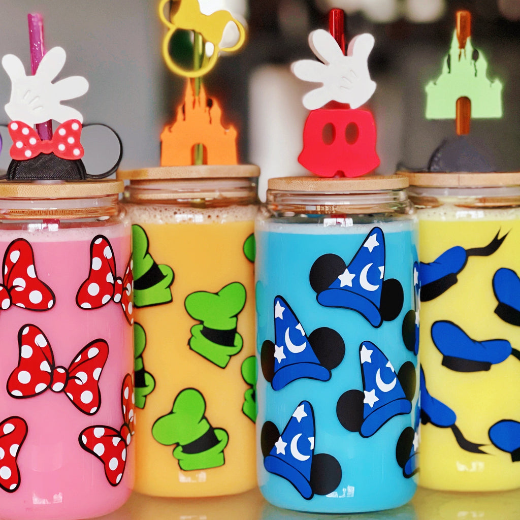 Character Hats Inspired Glass Can