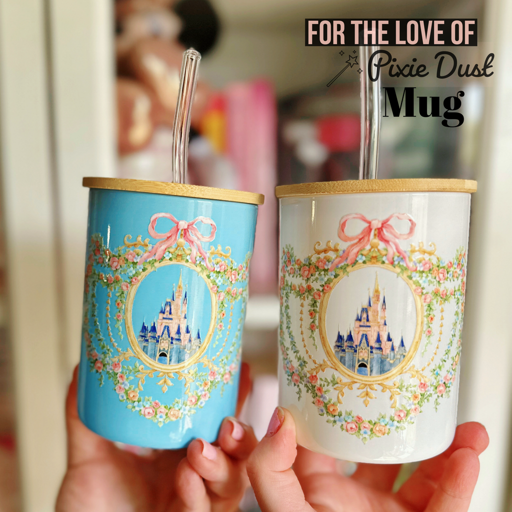 Dreamy Castle Glass Can Mug with Handle
