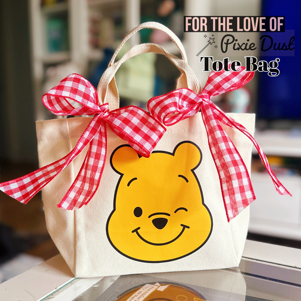 Pooh Inspired Mini Tote Bag | Fortheloveofpixiedust