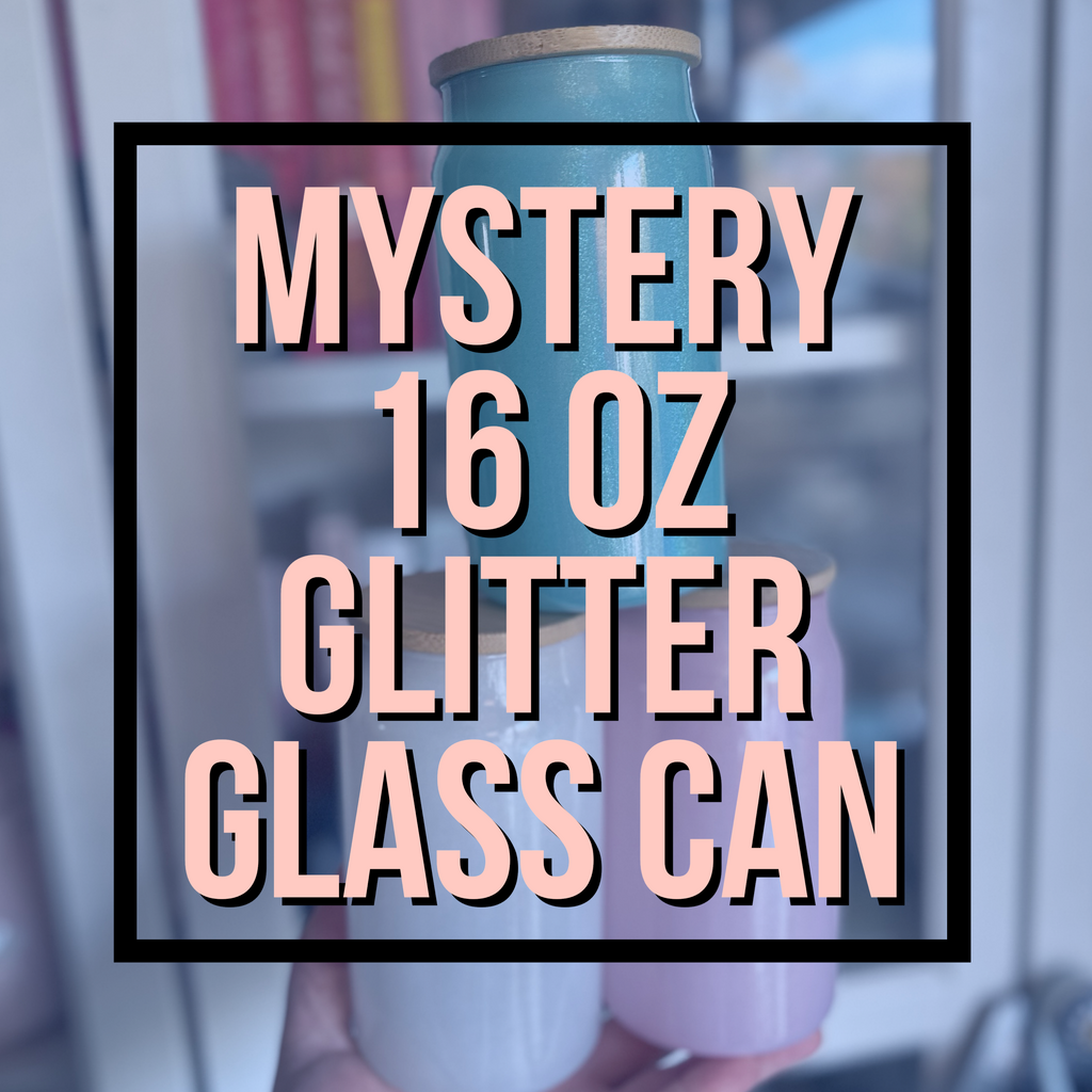 Mystery 16 oz Glitter Glass Cans