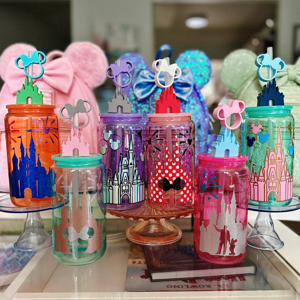 Custom Castle Colorful 16 oz Glass Can