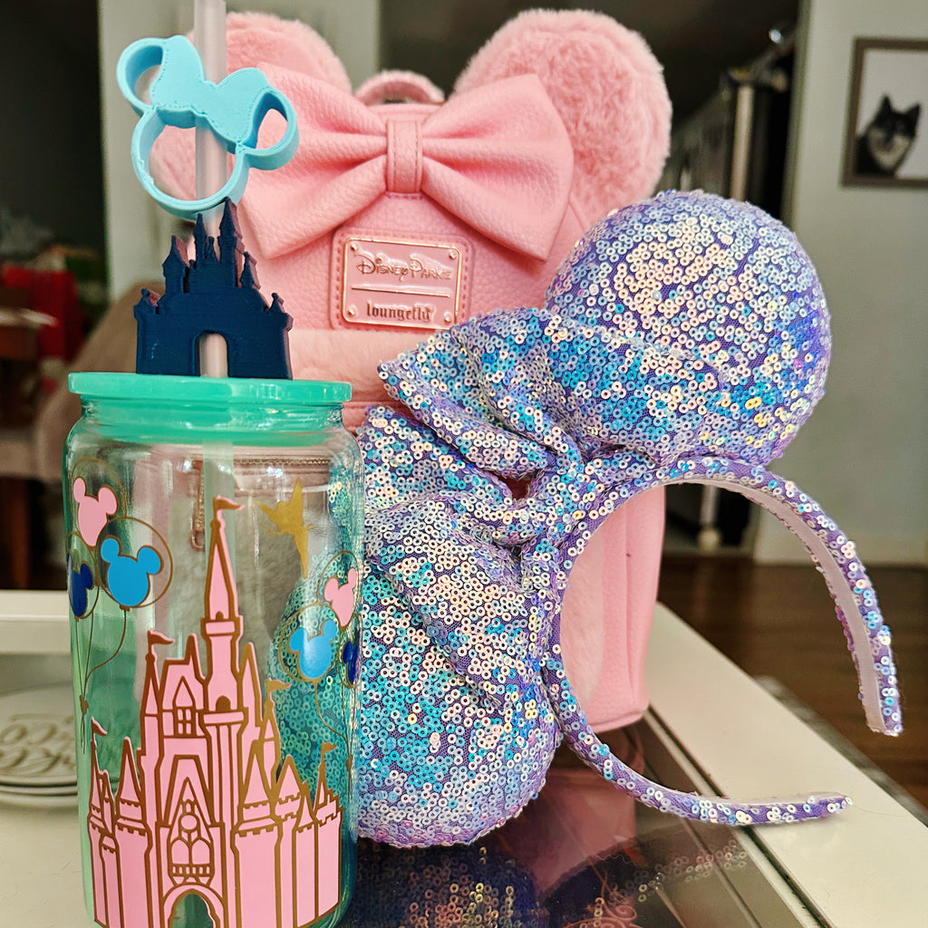 Custom Castle Colorful 16 oz Glass Can