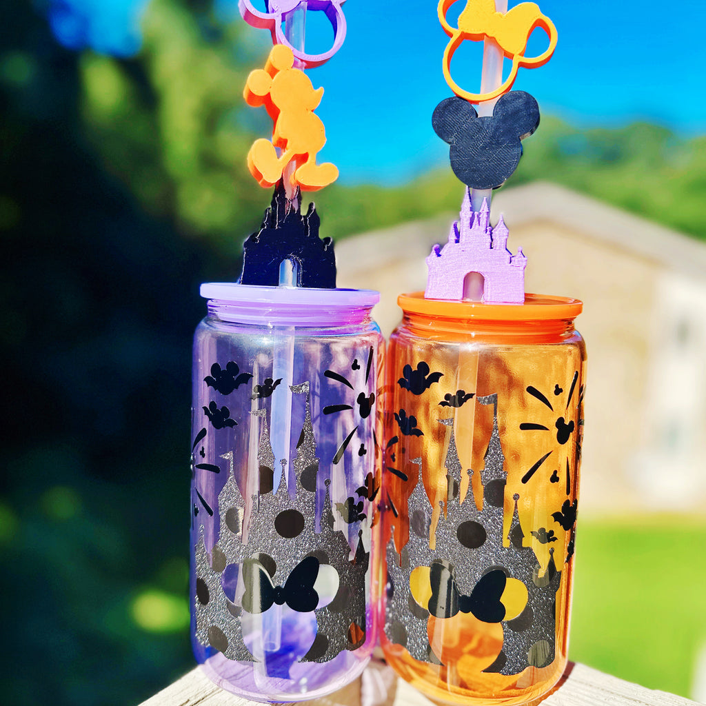 DEAL OF THE DAY: Halloween Castle Color Glass Can