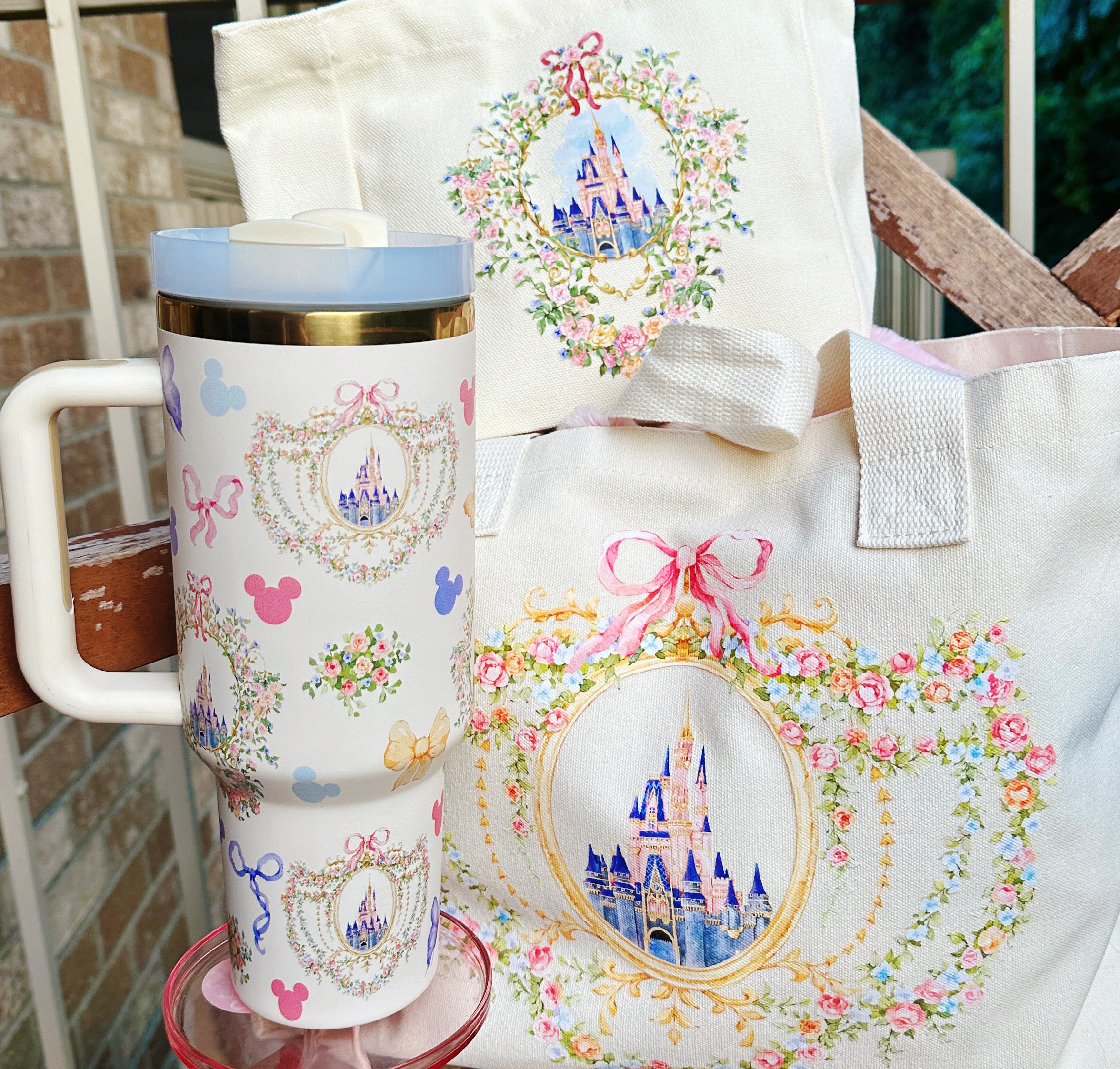 Ready to Ship Dreamy Castle Inspired 40 oz Tumbler
