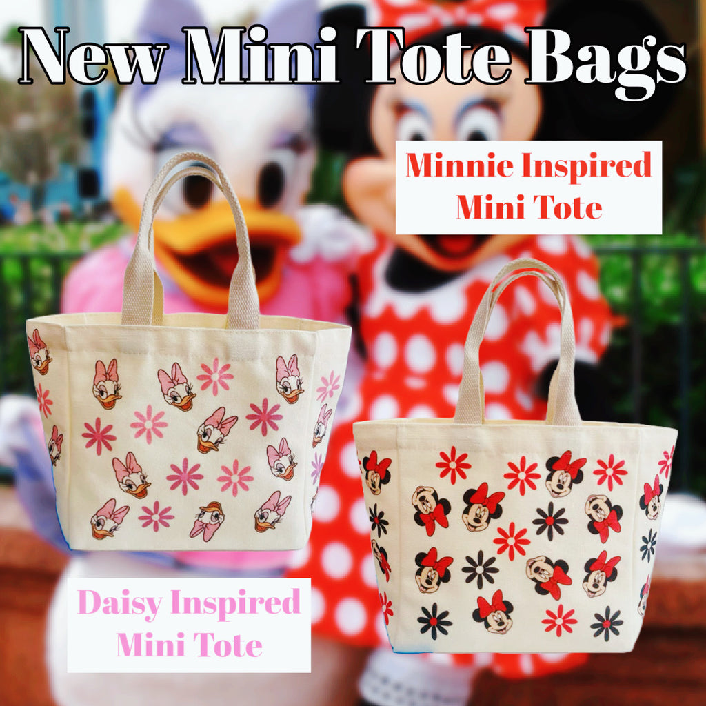 Minnie and Daisy Inspired Mini Tote Bags