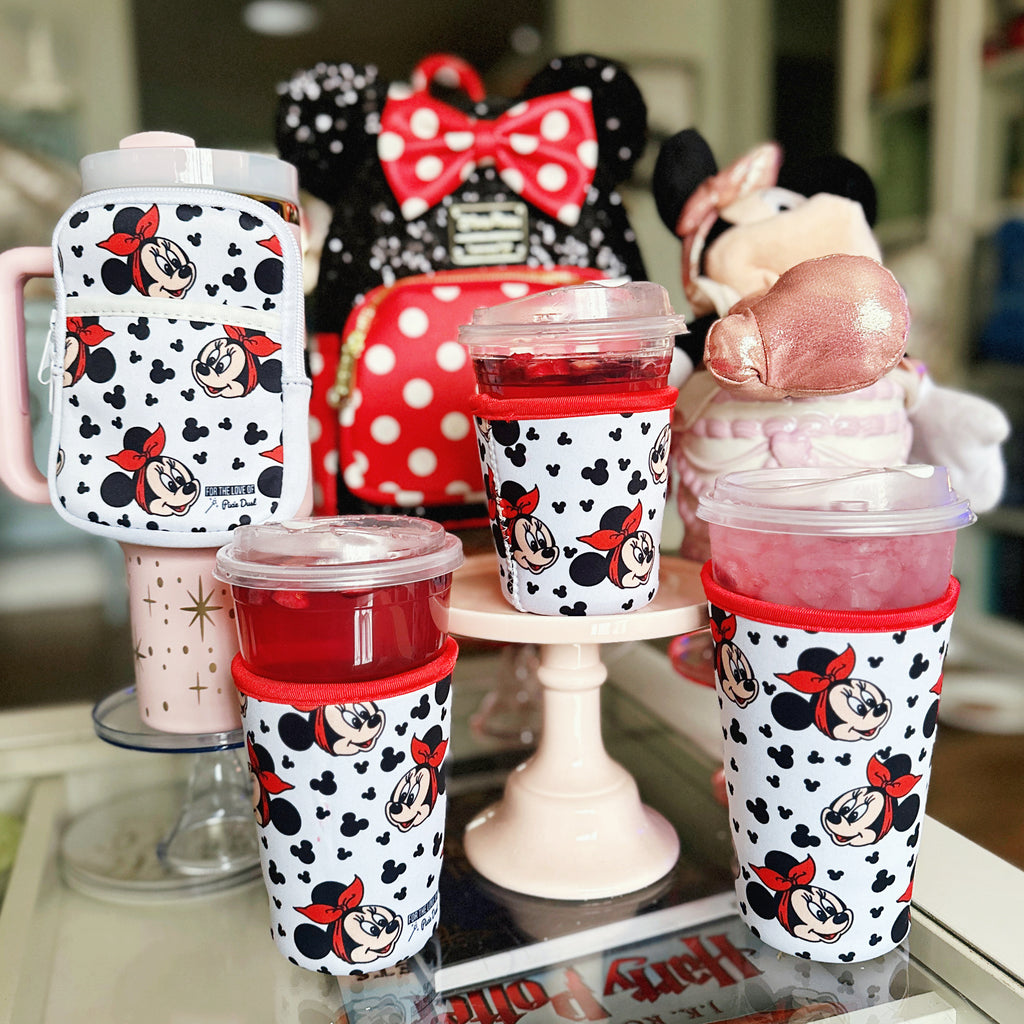 Mouse Bandana Cup Sleeves/Cozies and Tumbler Pouch