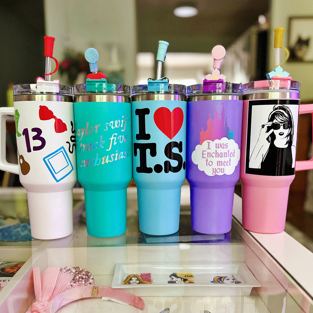 T Swift 40 oz Quencher Inspired Stainless Steel Tumbler