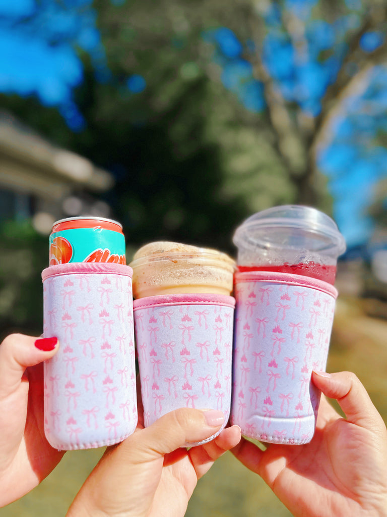Castle and Bow Cup Sleeves/Cozies
