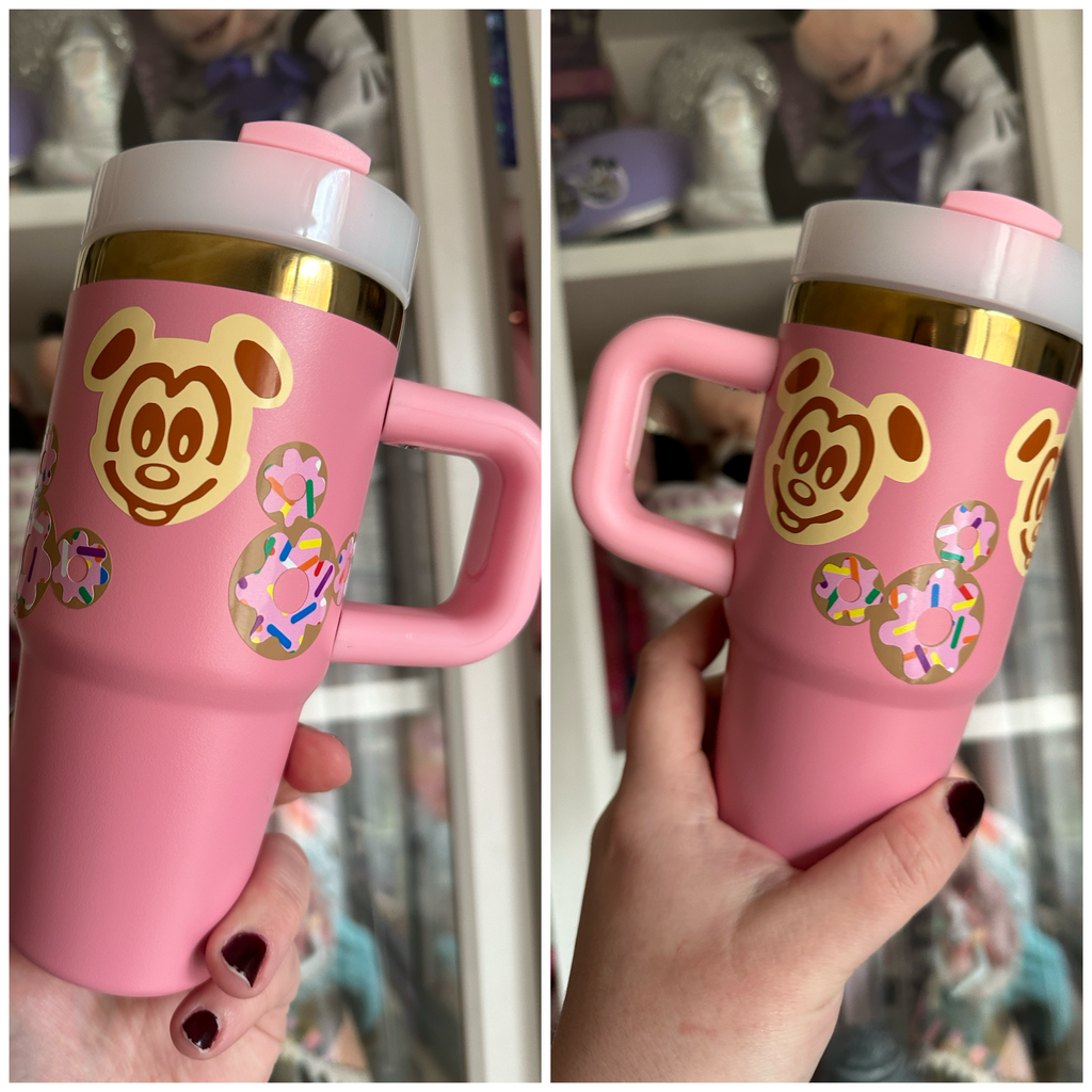 RTS Pink 14 oz Tumbler w/ Snacks