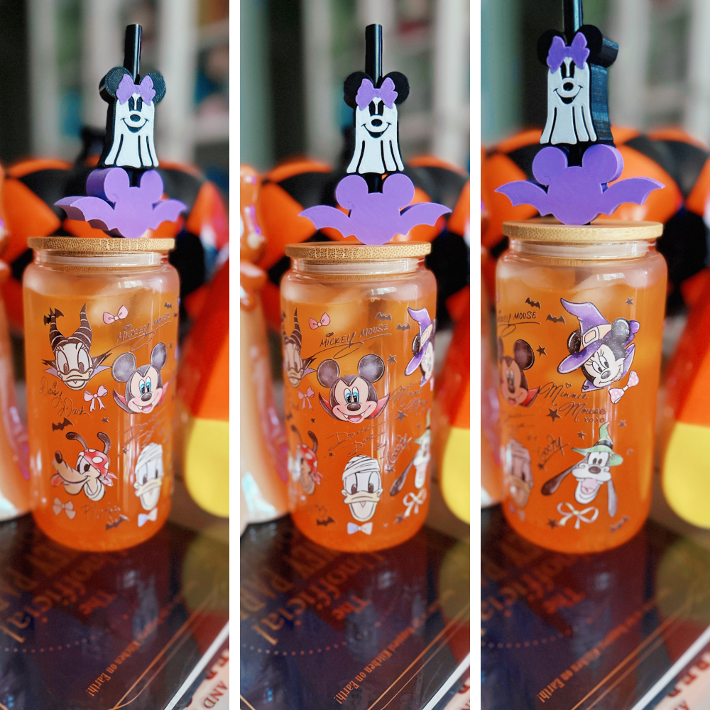 Halloween Sensational Six Autographs on 16 oz Glass Can