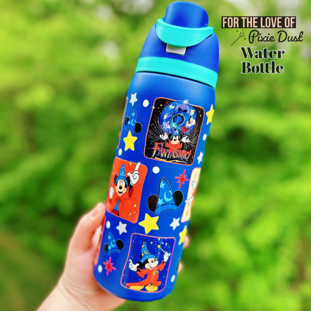 Sorcerer Mouse Inspired 32 oz Sip Stainless Steel Water Bottle