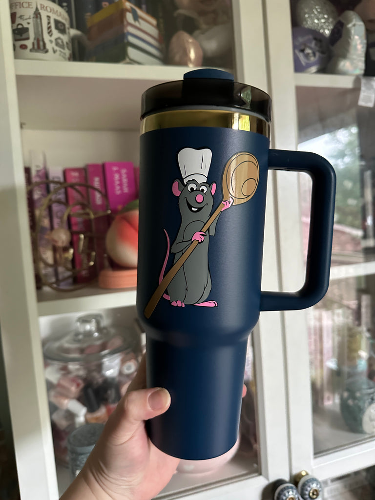 RTS 40 oz Navy Tumbler w/ Ratatouille