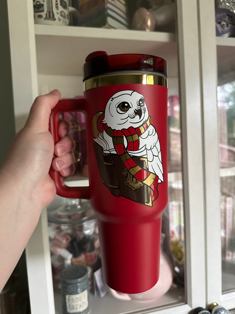 RTS 40 oz Red Tumbler w/ Wizard Owl