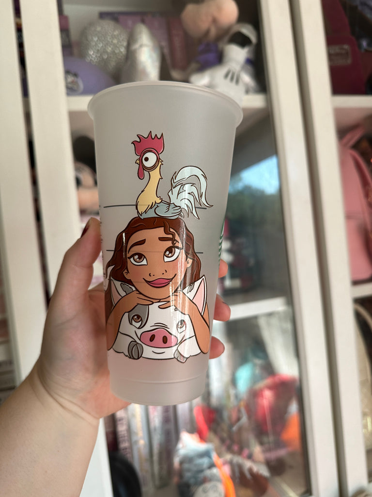 Ready to Ship Moana inspired Cold Cup