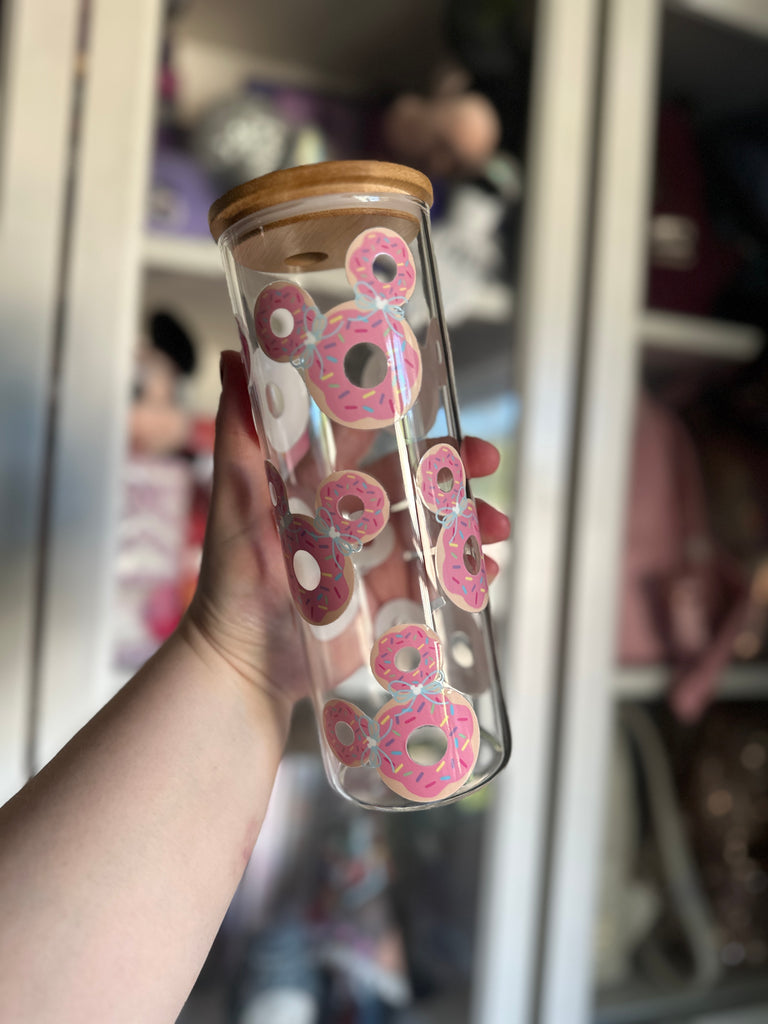 RTS Donuts Inspired 25 oz Glass Can