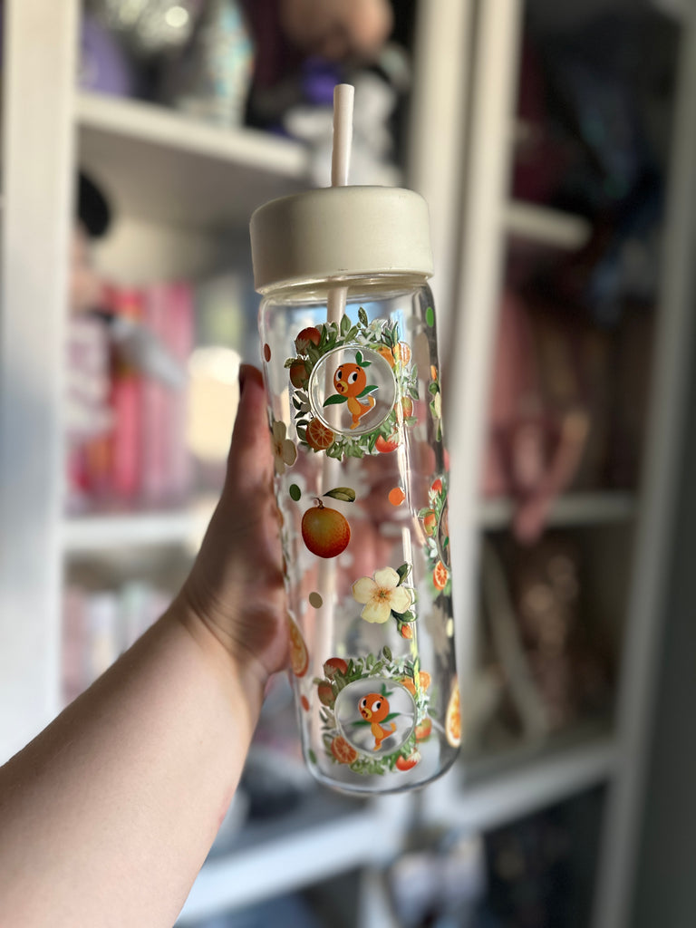 RTS Orange Bird Inspired 25 oz Glass Can