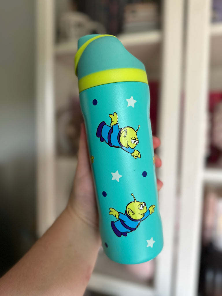 RTS 19 oz Turquoise Stainless Steel Water Bottle w/ Toy Aliens Inspired