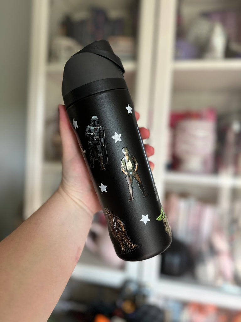 RTS 19 oz Black Stainless Steel Water Bottle w/ Star Movie Inspired