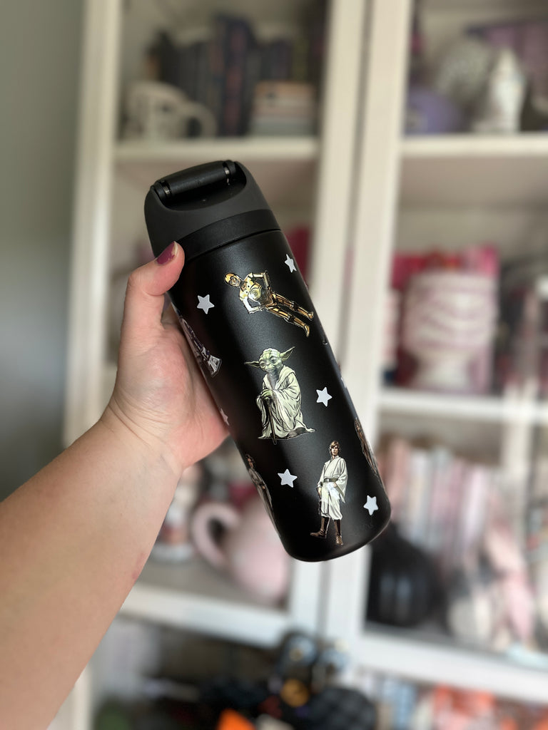 RTS 19 oz Black Stainless Steel Water Bottle w/ Star Movie Inspired