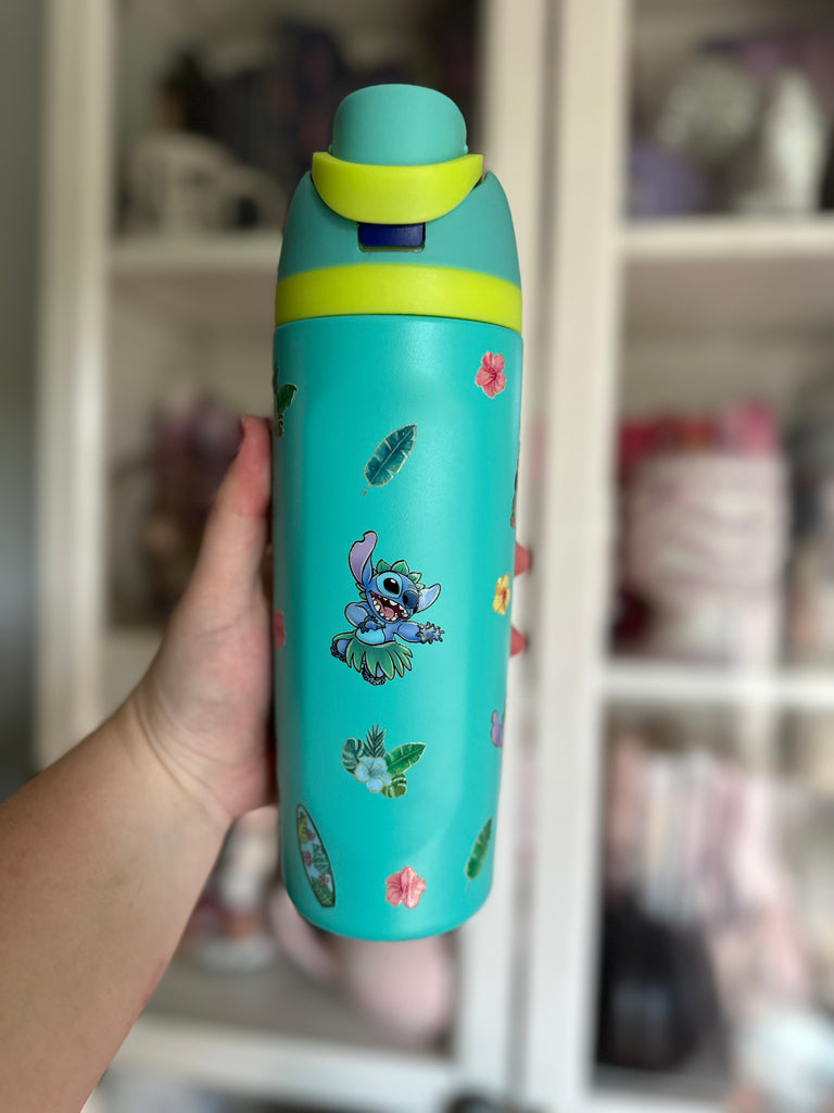 RTS 19 oz Turquoise Stainless Steel Water Bottle w/ 626 Character Inspired