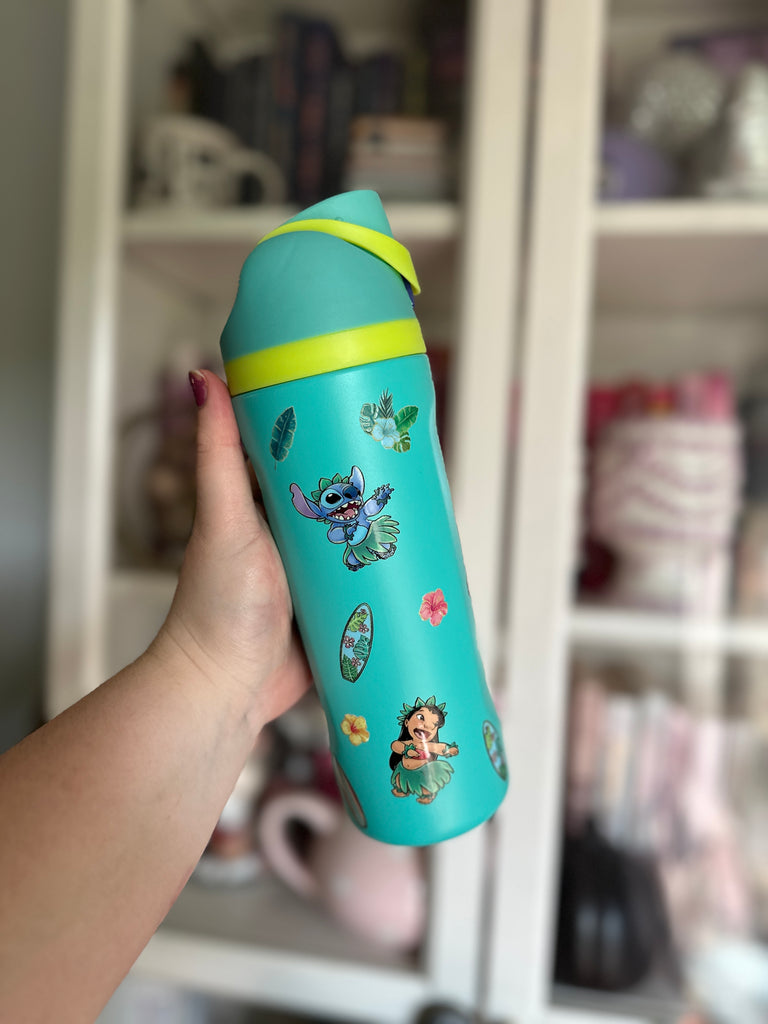 RTS 19 oz Turquoise Stainless Steel Water Bottle w/ 626 Character Inspired