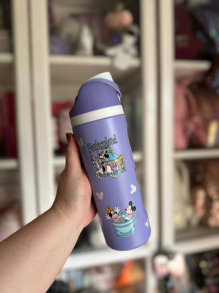 RTS 19 oz Lilac Stainless Steel Water Bottle w/ Fantasyland Inspired