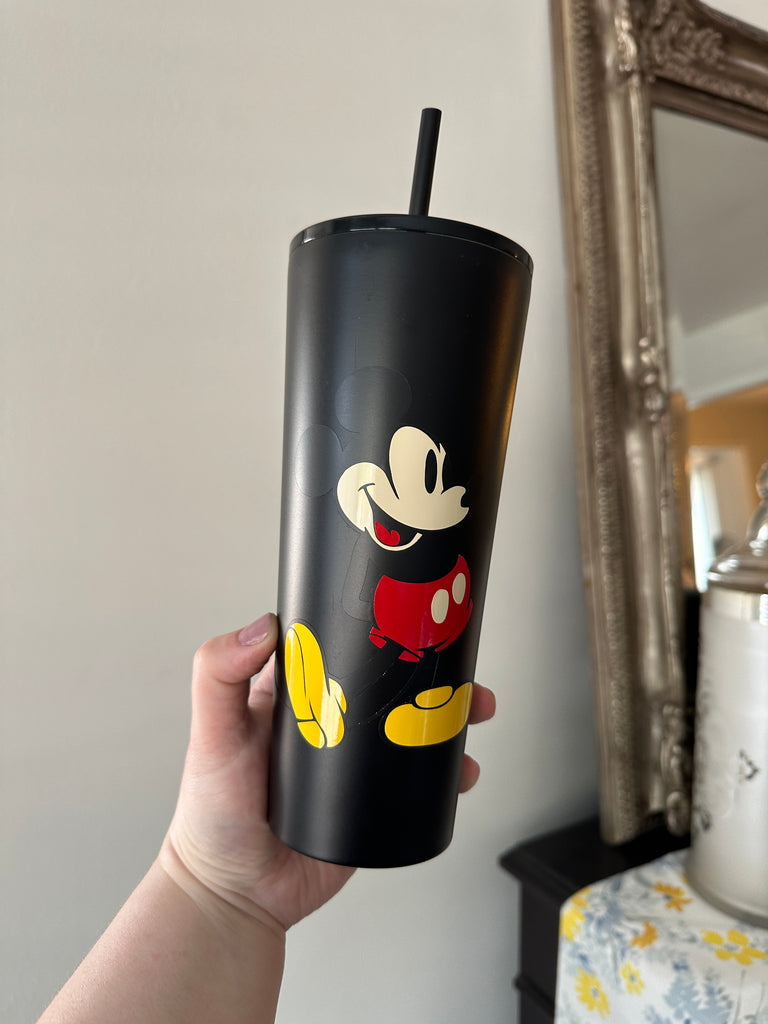 Ready to Ship Stainless Steel Sbux Tumbler w/ Retro Mouse