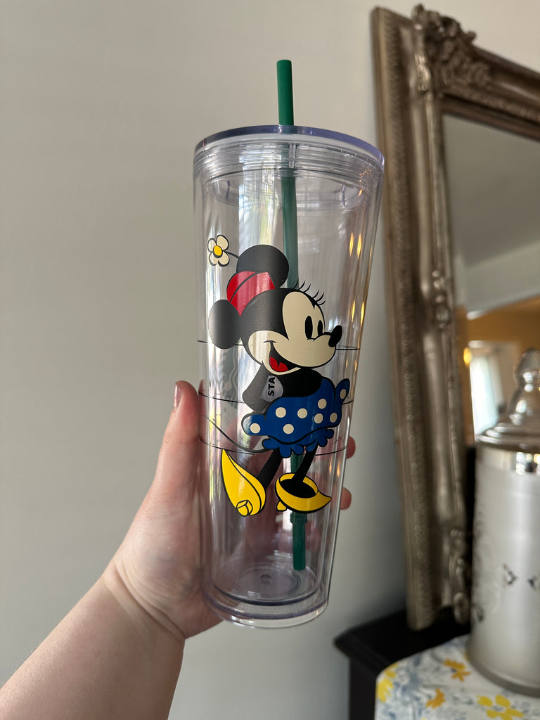 Ready to Ship Sbux Tumbler w/ Retro Girl Mouse