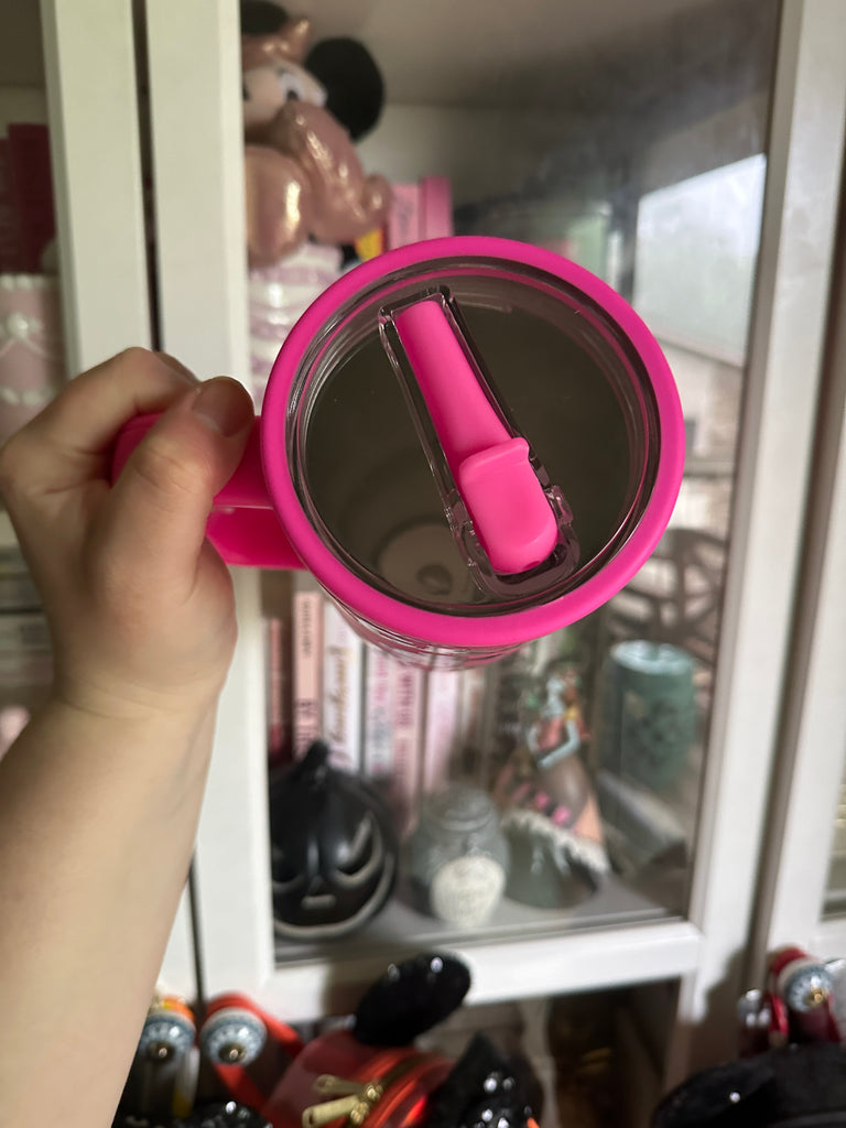 RTS Retro Mouse Inspired Leakproof 40 oz Dark Pink Tumbler