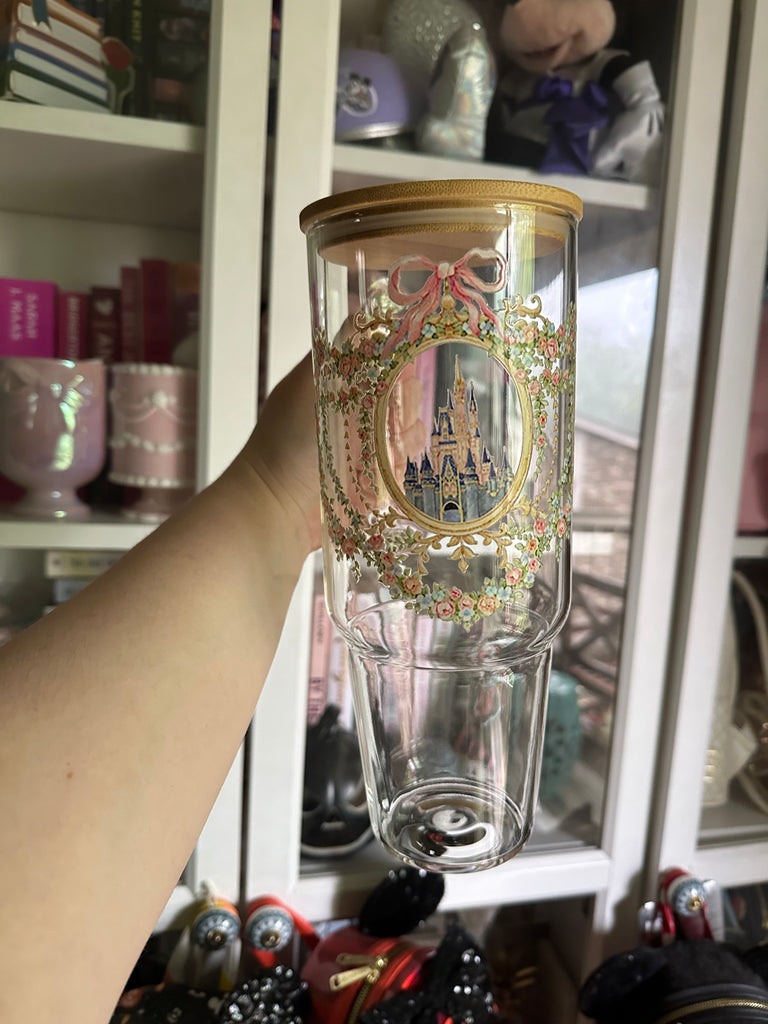 RTS Dreamy Castle Inspired on 40 oz Glass Can B Grade