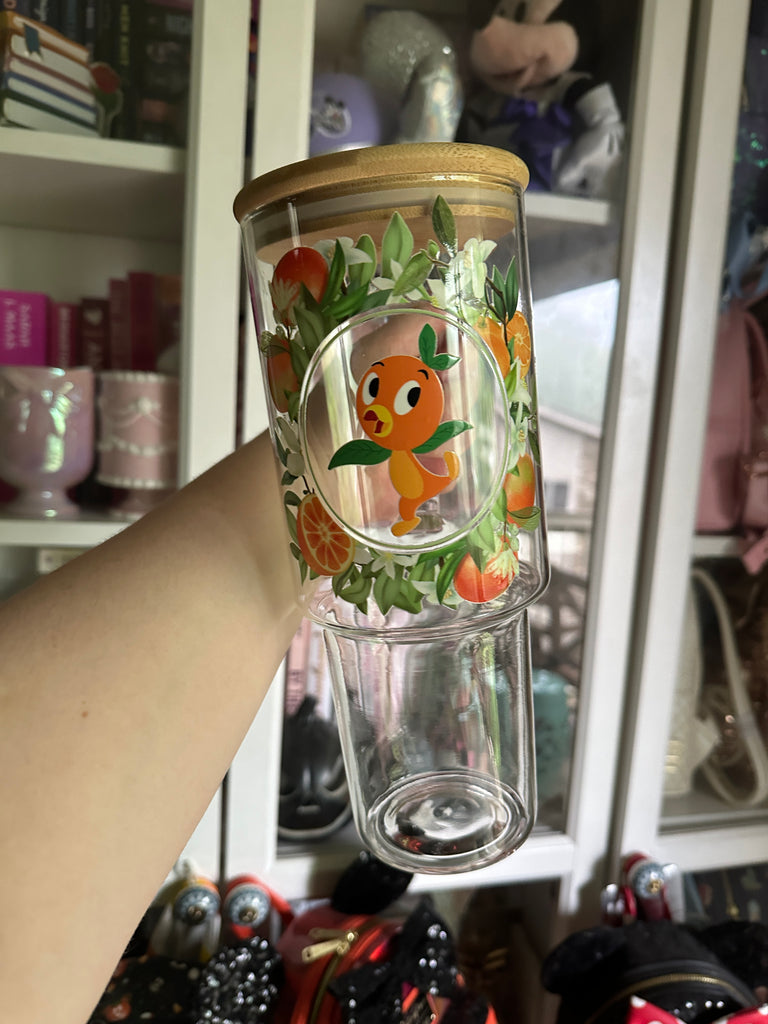 RTS Orange Character Inspired on 40 oz Glass Can B Grade