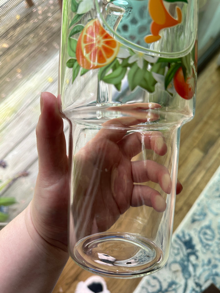 RTS Orange Character Inspired on 40 oz Glass Can B Grade