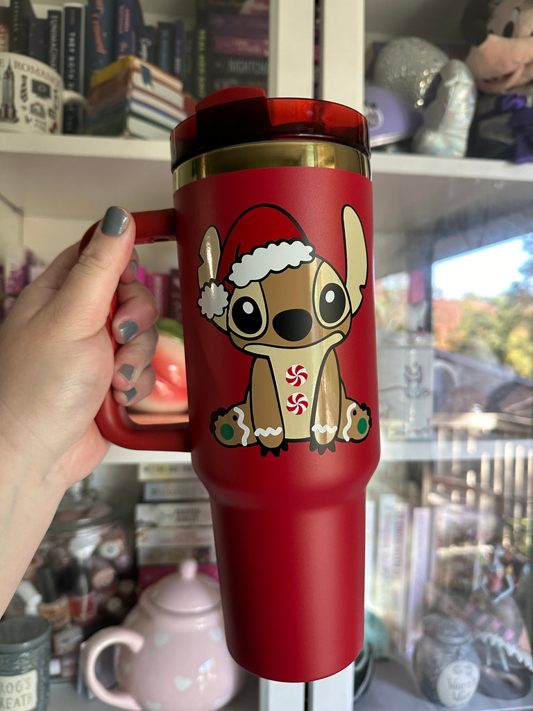 RTS 40 oz Red Tumbler w/ Gingerbread 626 Character