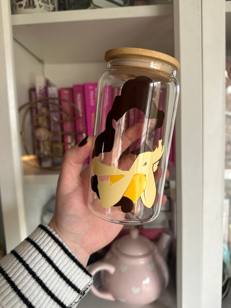 Ready to Ship Belle Inspired on Glass Can