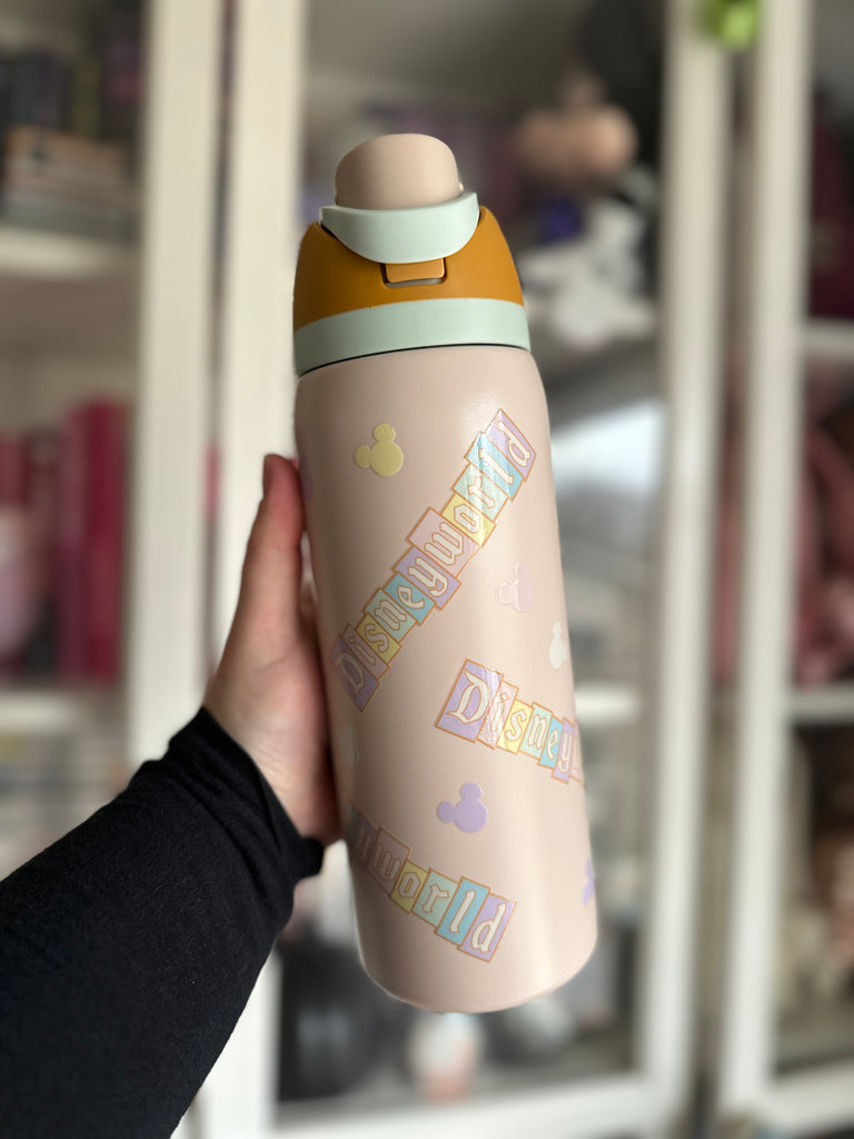 RTS 32 oz Sand Stainless Steel Water Bottle w/ DW sign Inspired