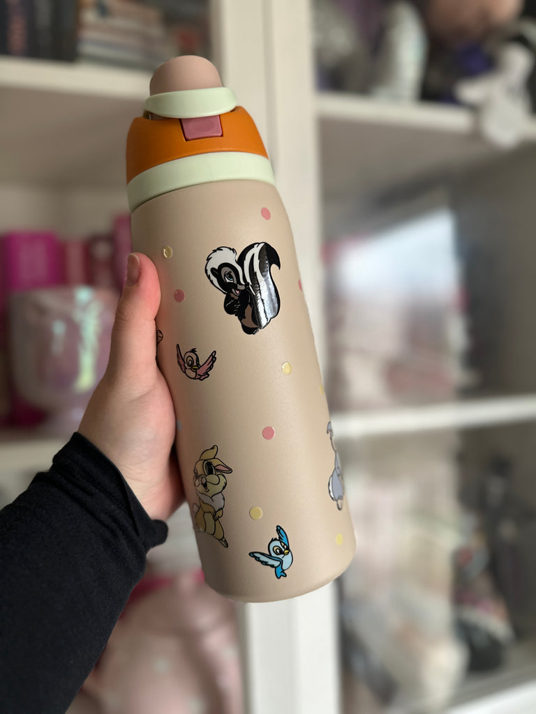 RTS 32 oz Sand Stainless Steel Water Bottle w/ Bambi Inspired