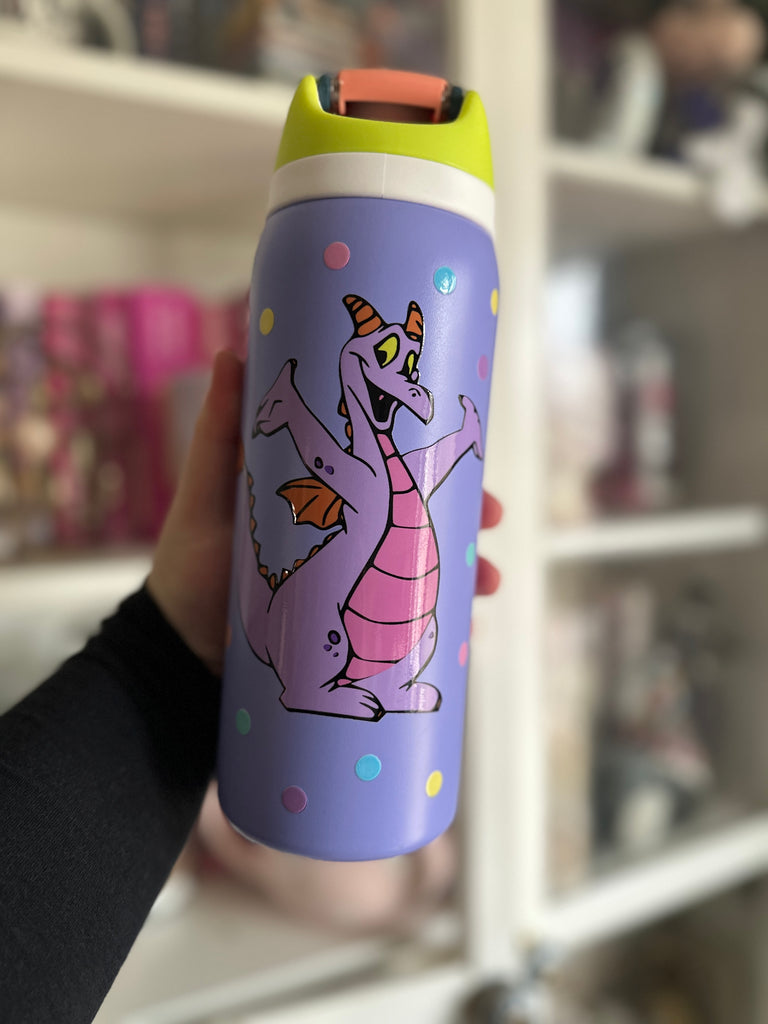 RTS 32 oz Lilac Stainless Steel Water Bottle w/ Figment Inspired