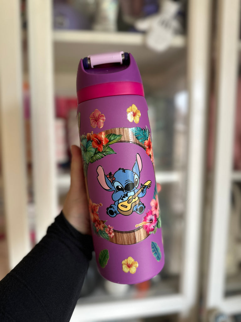 RTS 32 oz Purple Stainless Steel Water Bottle w/ 626 Character Inspired