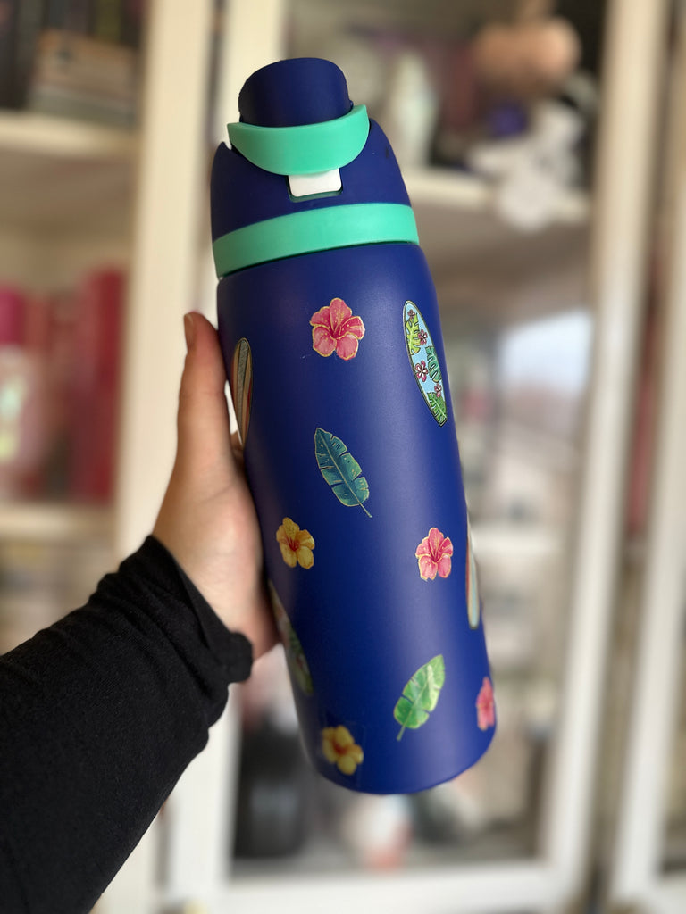 RTS 32 oz Purple Stainless Steel Water Bottle w/ 626 Characters Inspired