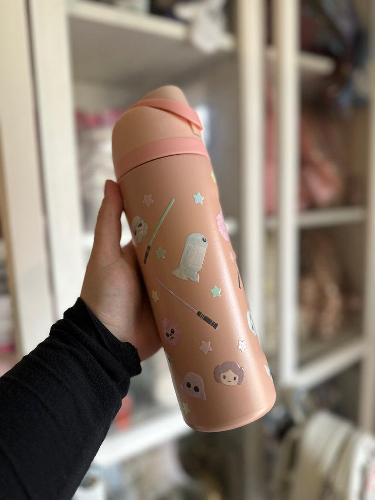 RTS 19 oz Pink Stainless Steel Water Bottle w/ Star Movie Inspired