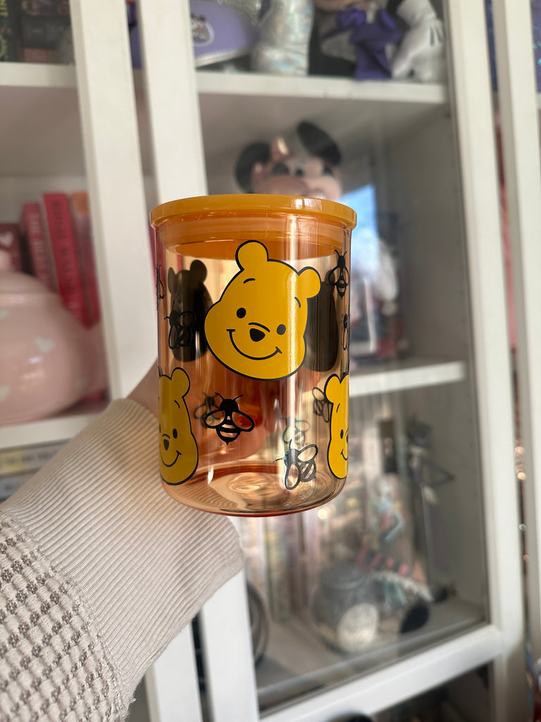 RTS Orange Glass Mug w/ Pooh and Bees