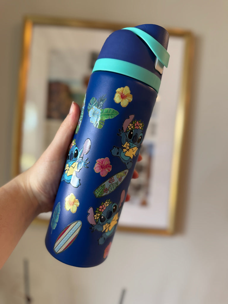 RTS 32 oz Royal Blue Stainless Steel Water Bottle w/ 626 Character