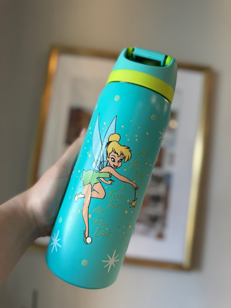 RTS 32 oz Turquoise Stainless Steel Water Bottle w/ Fairy Inspired