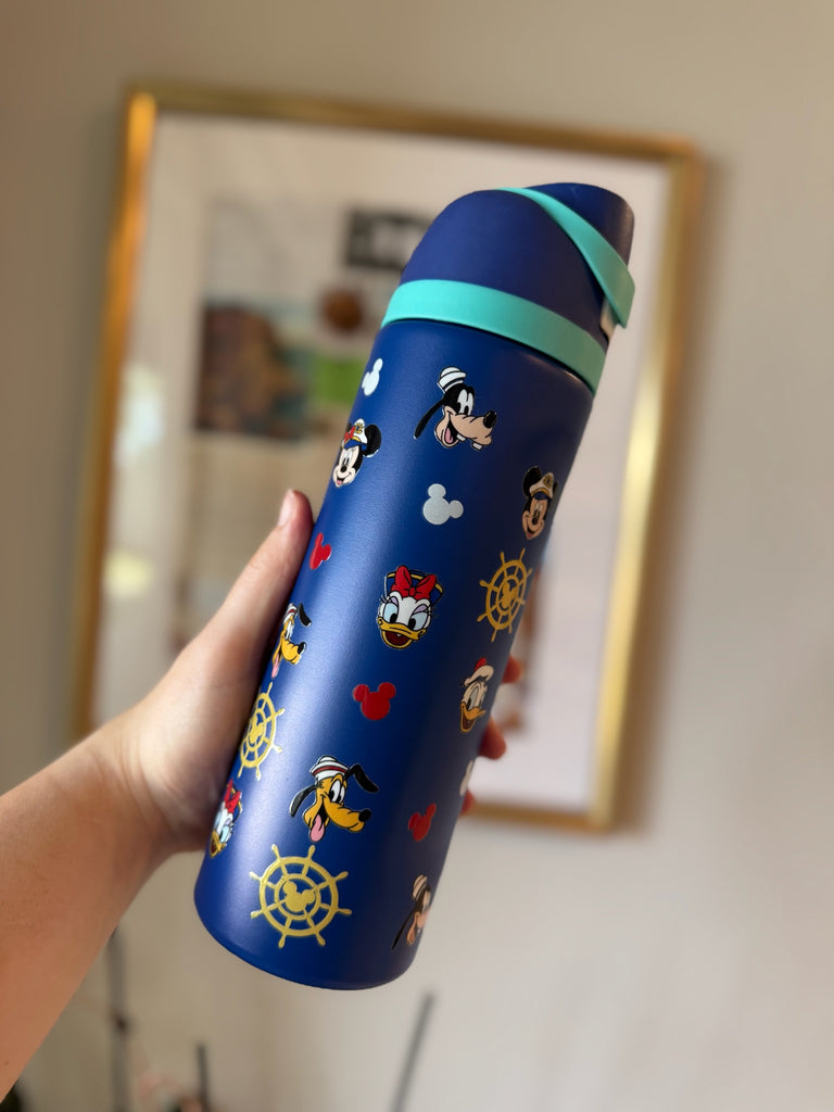 RTS 24 oz Royal Blue Stainless Steel Water Bottle w/ Cruise Inspired
