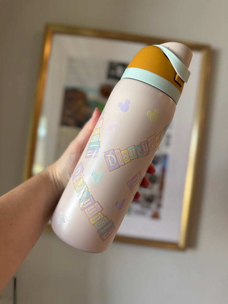 RTS 32 oz Sand Stainless Steel Water Bottle w/ DW Sign Inspired