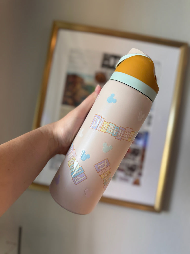 RTS 32 oz Sand Stainless Steel Water Bottle w/ DW Sign Inspired