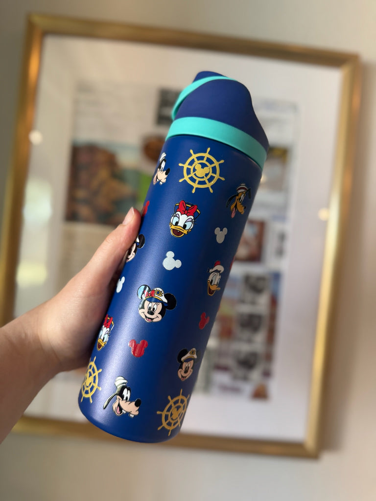 RTS 24 oz Blue Stainless Steel Water Bottle w/ Cruise Inspired