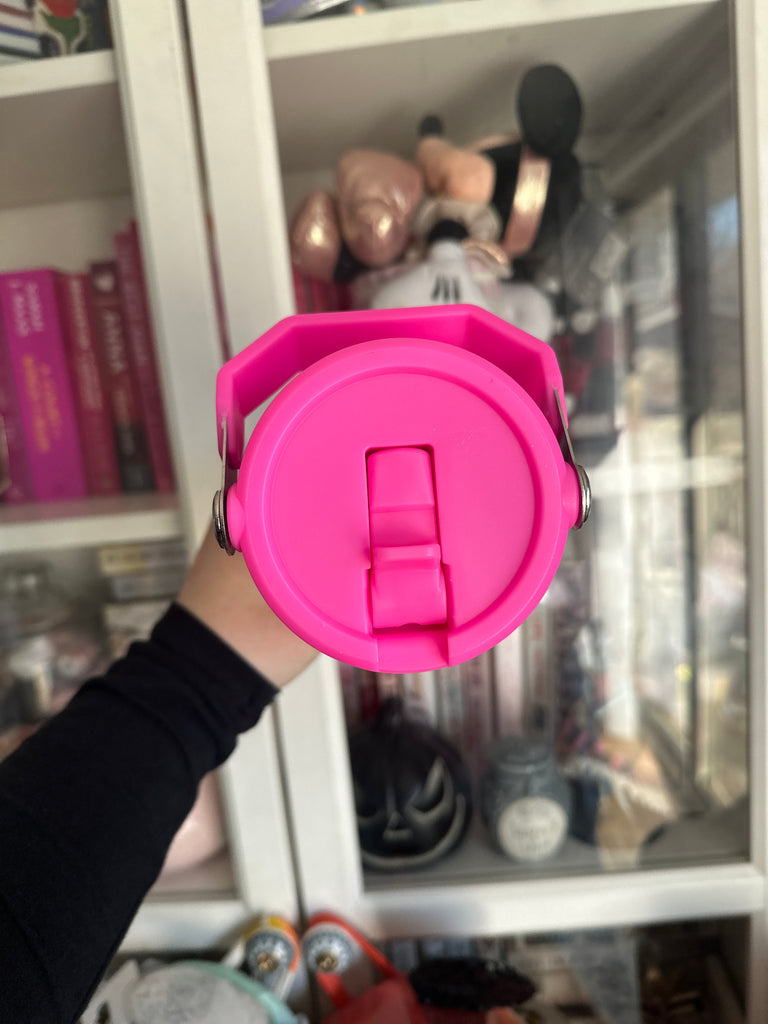 RTS Hot Pink 30 oz Tumbler w/ Dreamy Castle