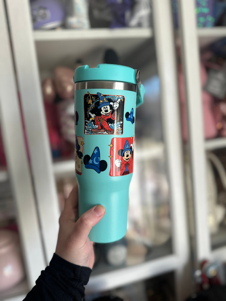 RTS Seafoam 30 oz Tumbler w/ Sorcerer Mouse All Around